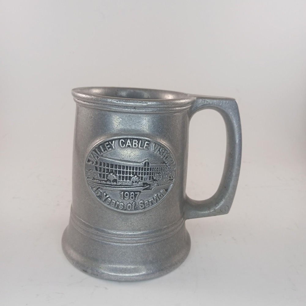 Vintage Valley Cable Vision 15 Years of Service Pewter Cup Tankard By‎ Carson